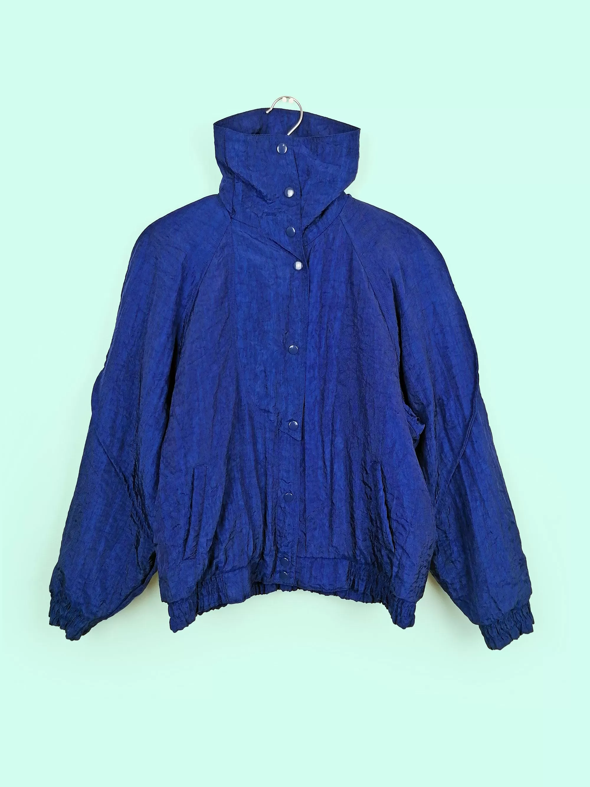 80's Oversized Puffy Jacket Electric Blue - size M