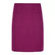 A-Line Boiled Wool Skirt