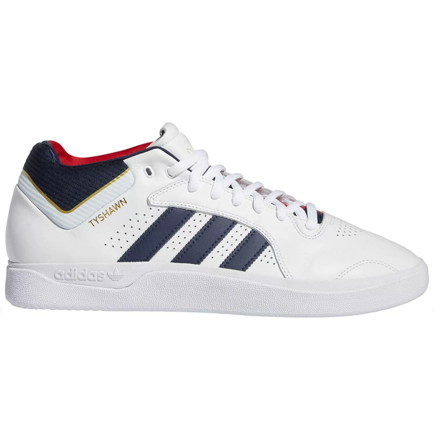 Adidas Tyshawn White/ Navy/Red