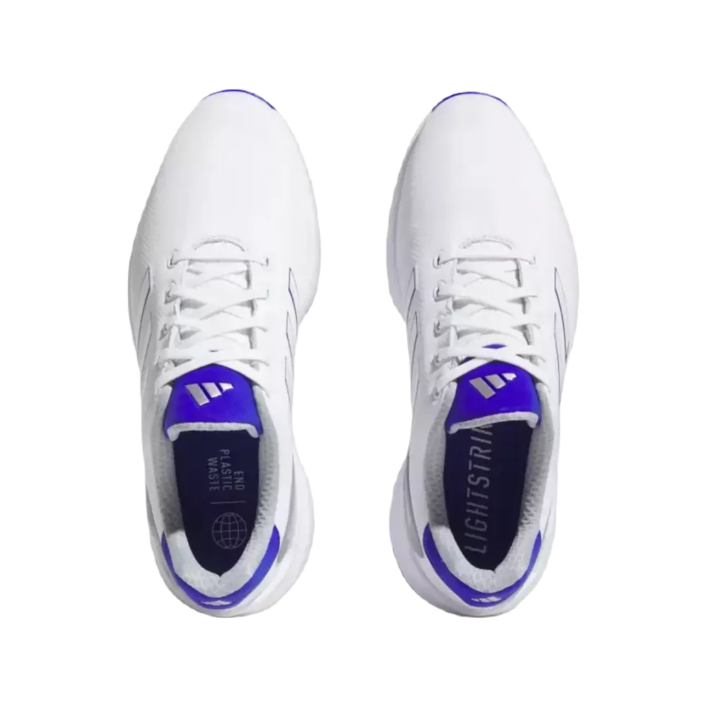 Adidas ZG23 Golf Shoes - White/Blue