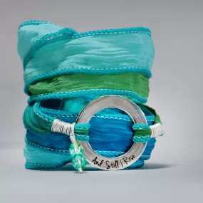 And Still I Rise - Inspirational Silk Ribbon Boho Bracelet | Moonkist Designs