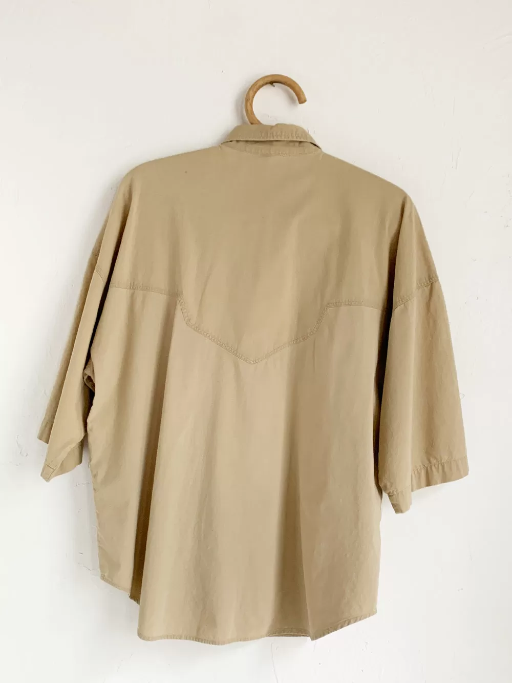 Averroe Khaki Short Sleeved Button Up