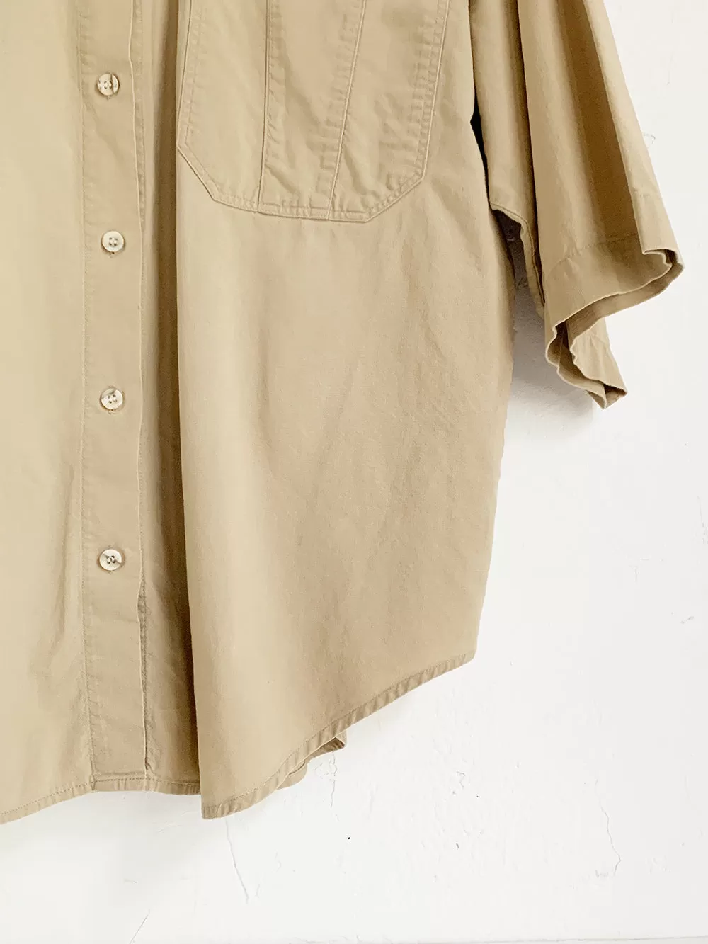 Averroe Khaki Short Sleeved Button Up