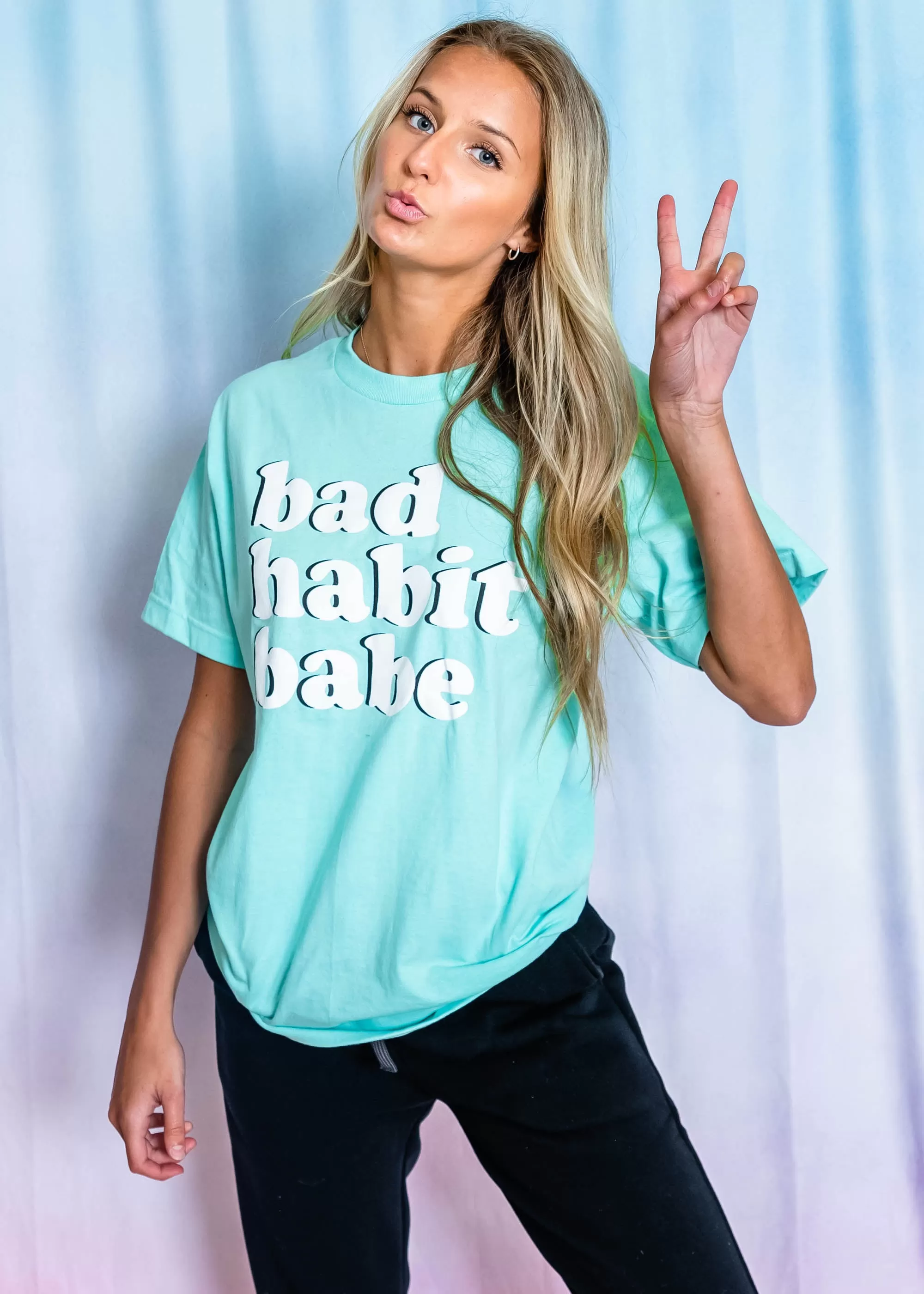 Bad Habit Babe Short Sleeve Tee**