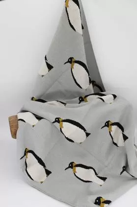 Beau Cotton Penquin Parade Blanket