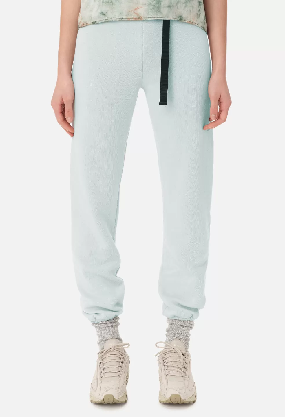 Belted Vintage Fleece Sweatpants / Sky