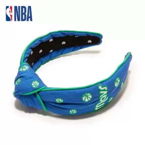 BLUE DALLAS MAVERICKS EMBROIDERED KNOTTED HEADBAND