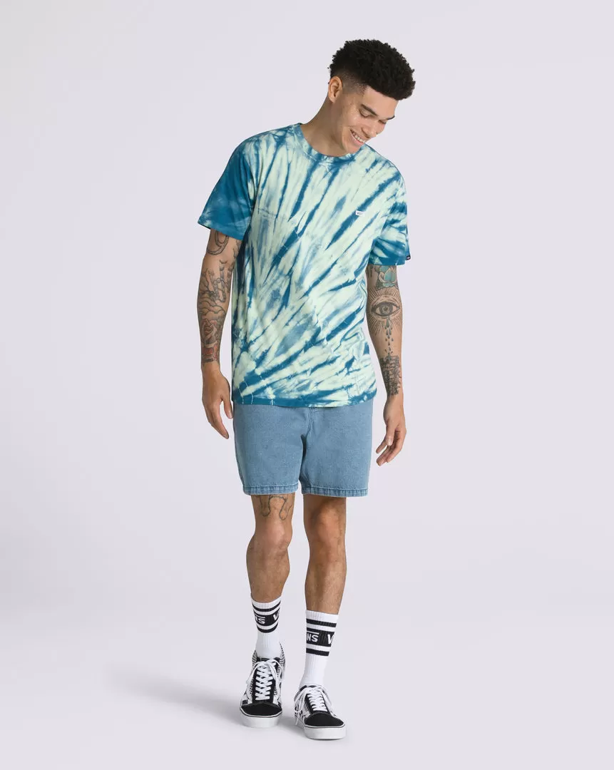 Boxed Drop V Stripe Tie Dye Short Sleeve Tshirt