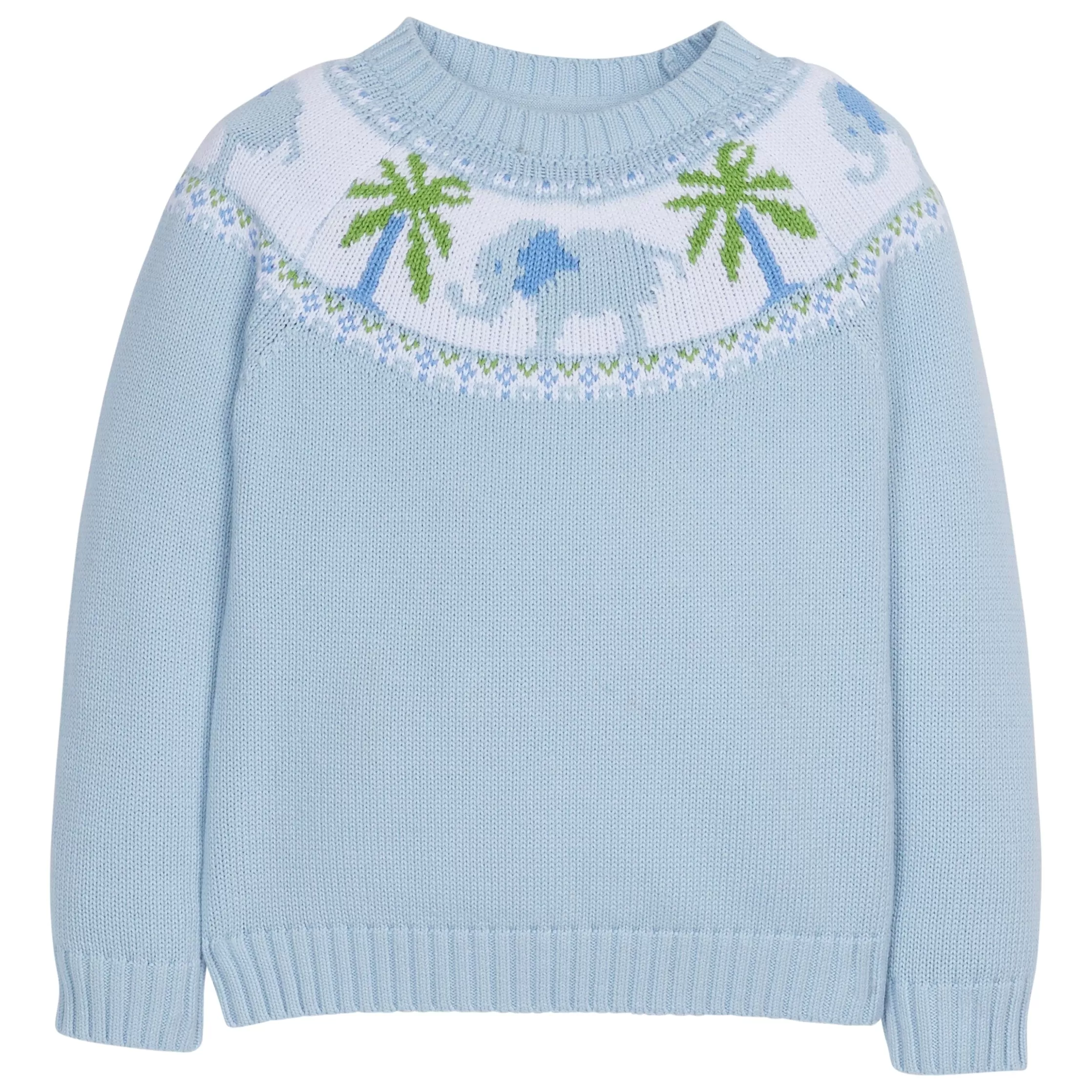 Boy Elephant Fair Isle Sweater