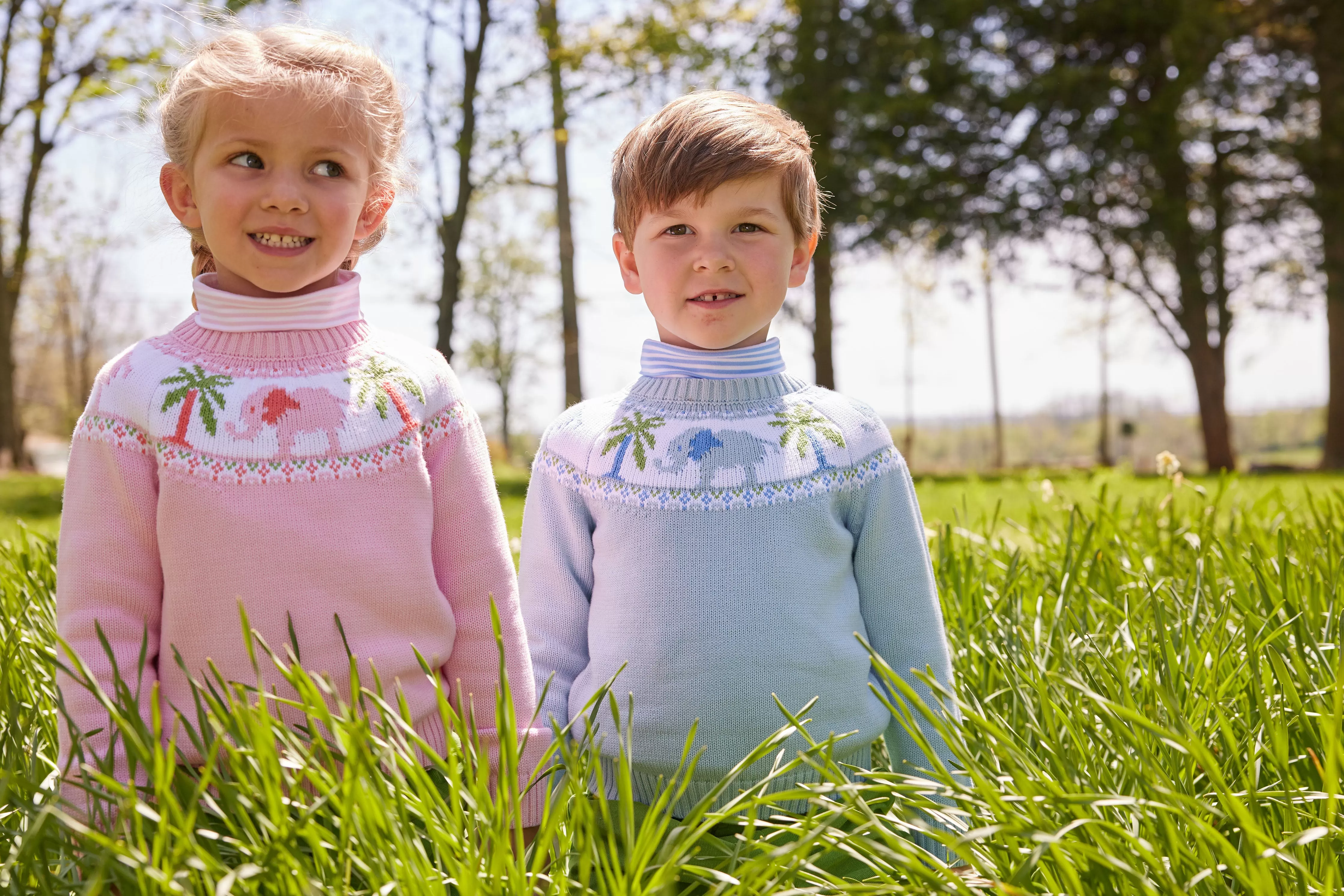 Boy Elephant Fair Isle Sweater