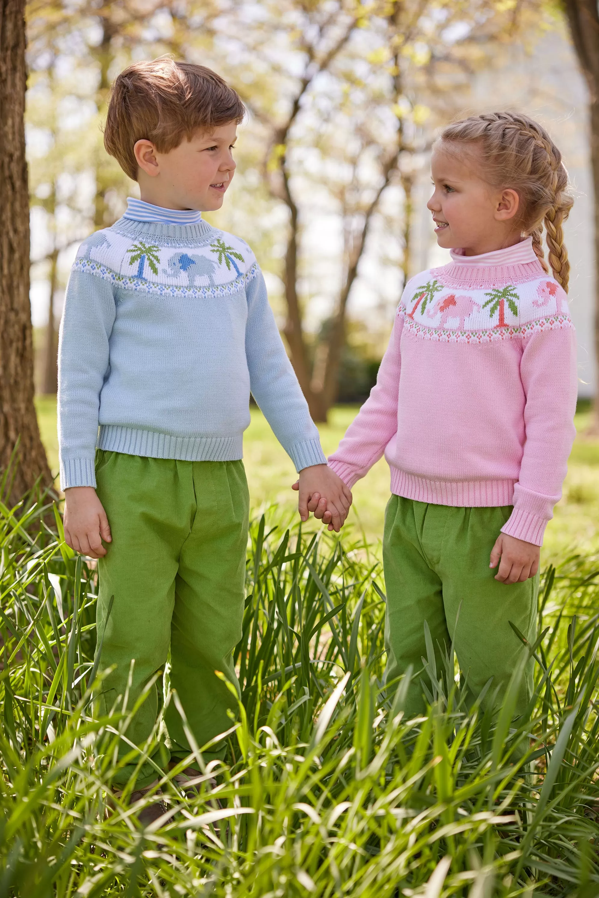 Boy Elephant Fair Isle Sweater