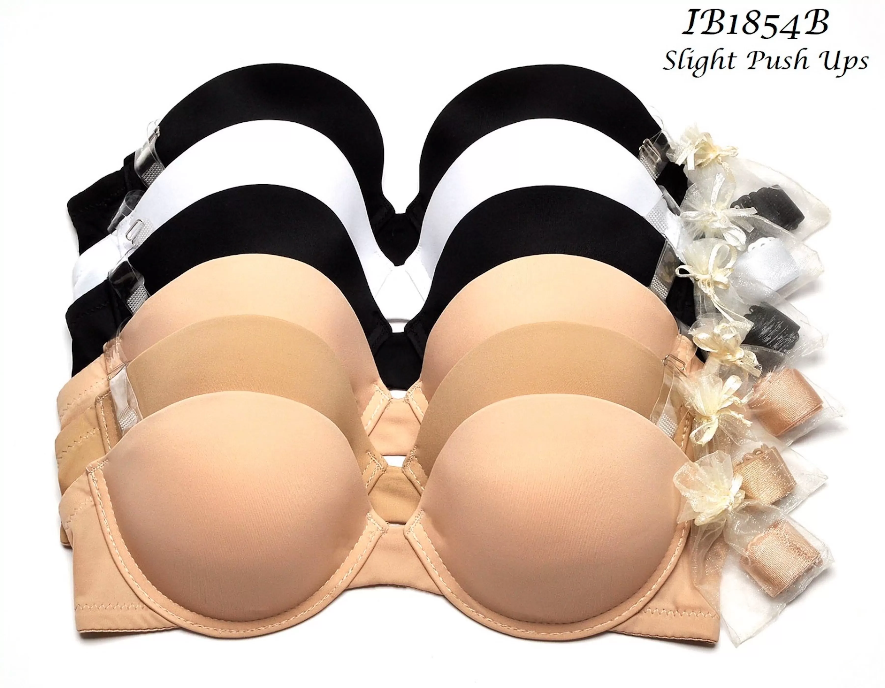 BRA STRAPLESS PUSH UP ESPALDA TRANSPARENTE  IB1854B