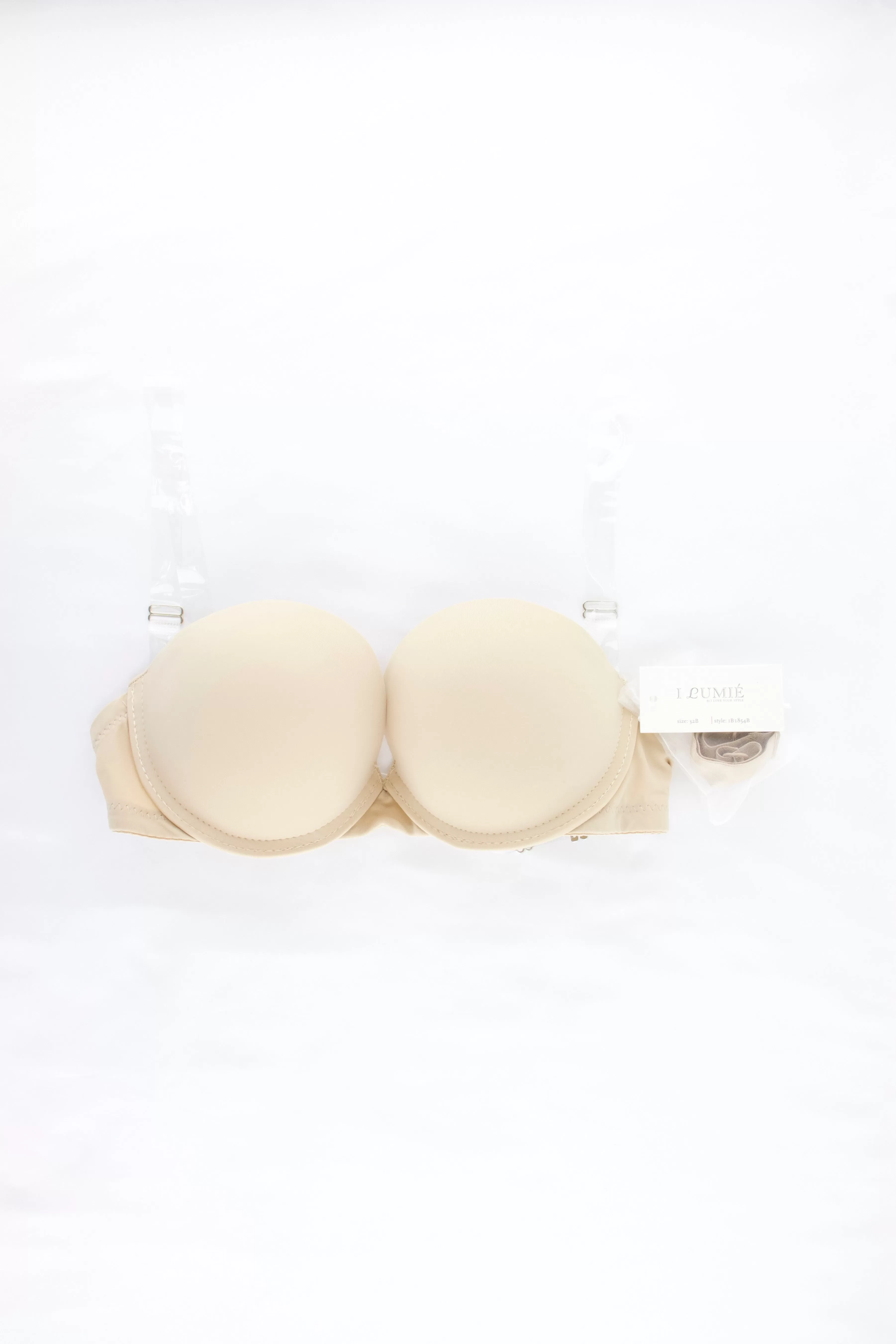 BRA STRAPLESS PUSH UP ESPALDA TRANSPARENTE  IB1854B