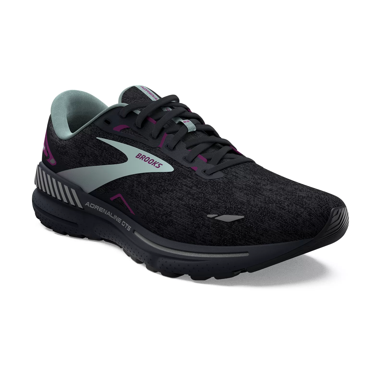 Brooks Adrenaline GTS 23 Running Shoe (Women) - Black/Light Blue/Purple