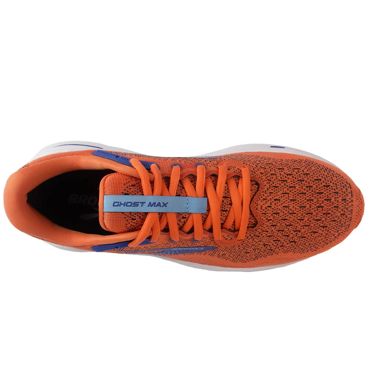 Brooks Ghost Max Mens | Red Orange/black/surf the Web