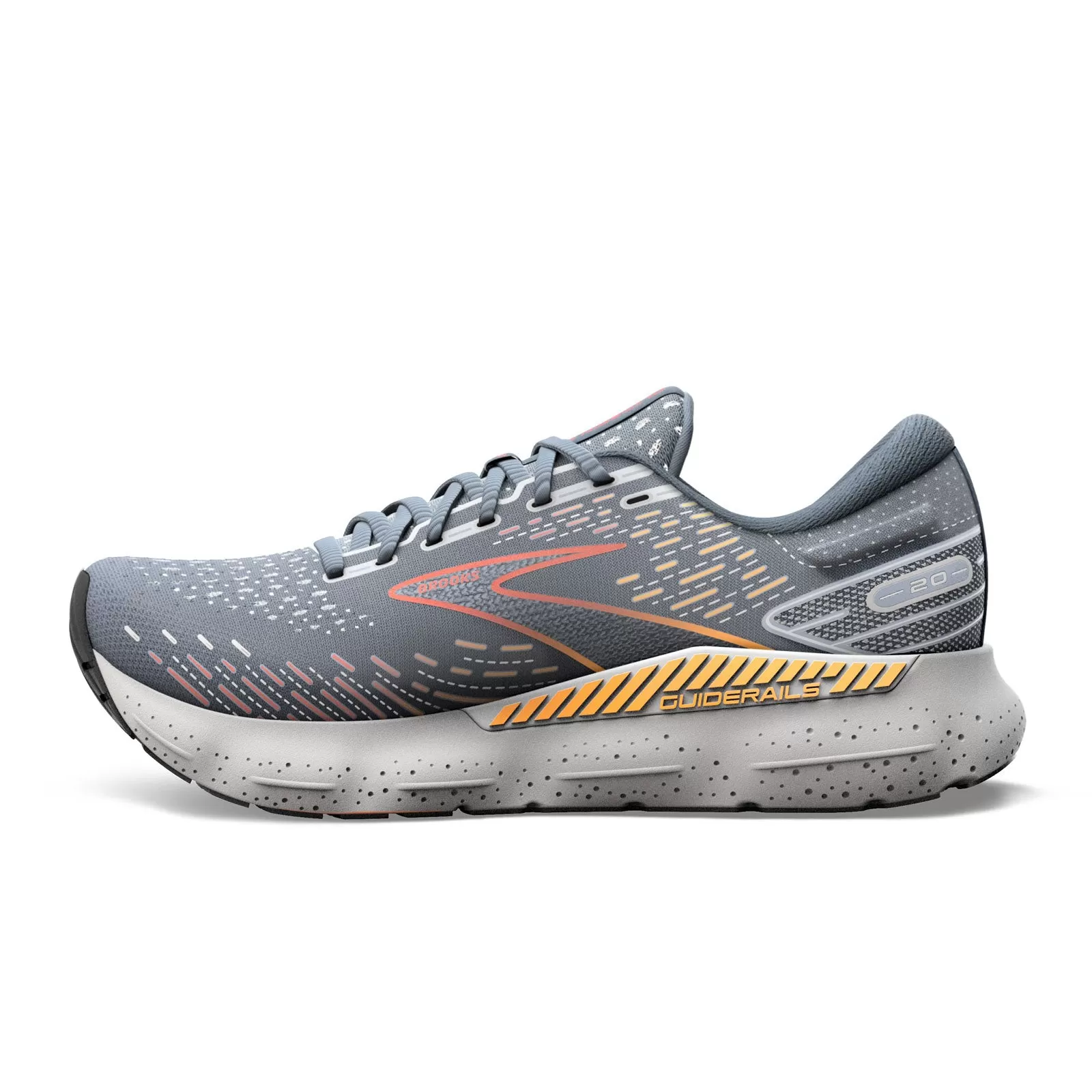 Brooks Glycerin GTS 20 (Men) - Grey/Chili Oil/Orange