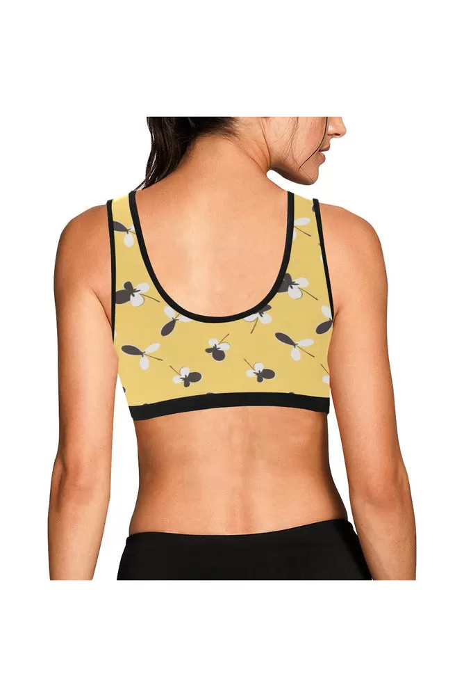 Brown on Gold Sports Bra