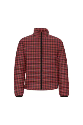 Buffalo Plaid Men's Stand Collar Padded Jacket