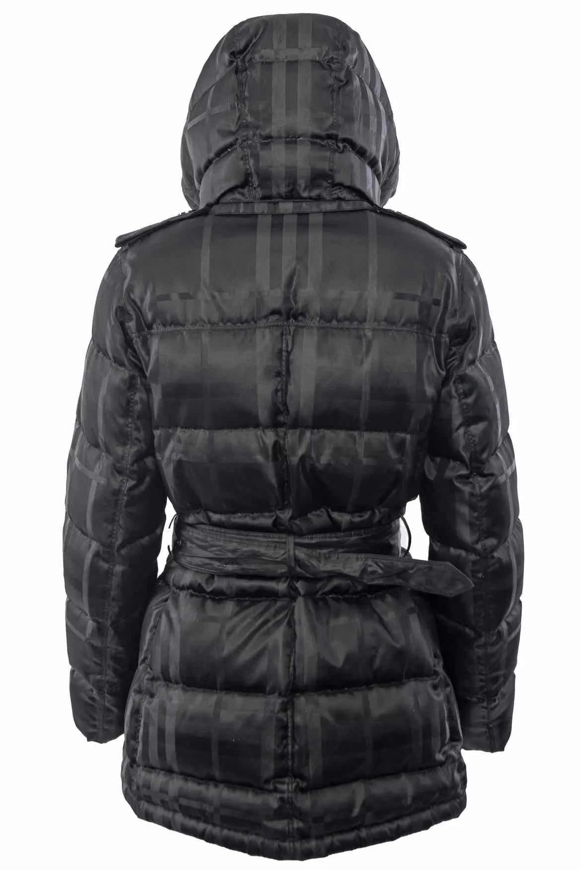 Burberry Size S Novacheck Belted Down Jacket