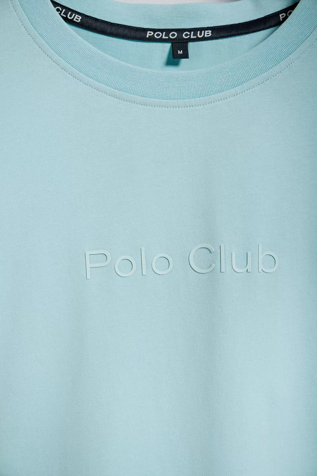 Camiseta azul cielo Saul relaxed fit de acabado peach effect con logo Minimal Combo Polo Club