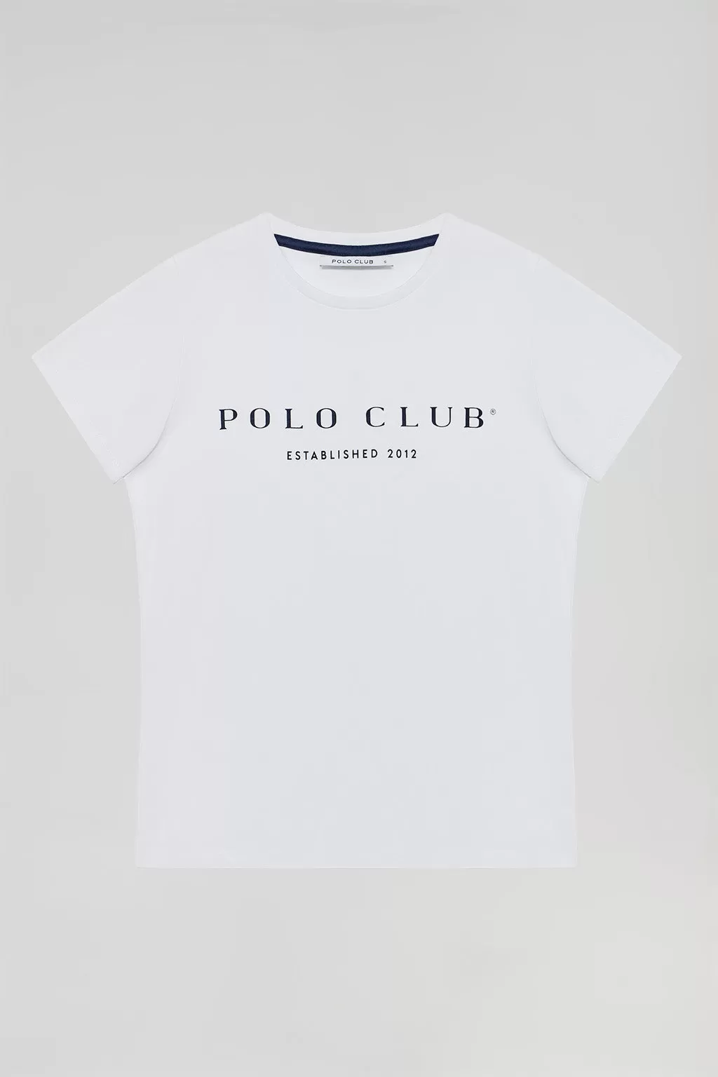 Camiseta blanca con print icónico Polo Club