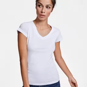 Camiseta cuello pico mujer Victoria - PROMO