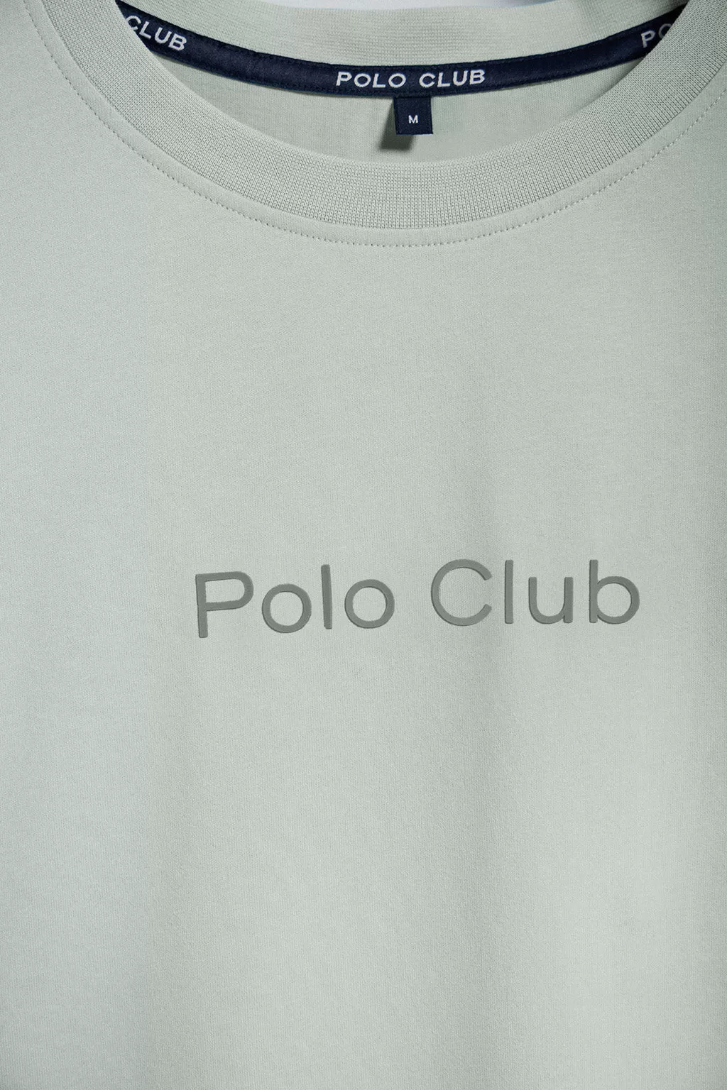 Camiseta gris azulado Saul relaxed fit de acabado peach effect con logo Minimal Combo Polo Club