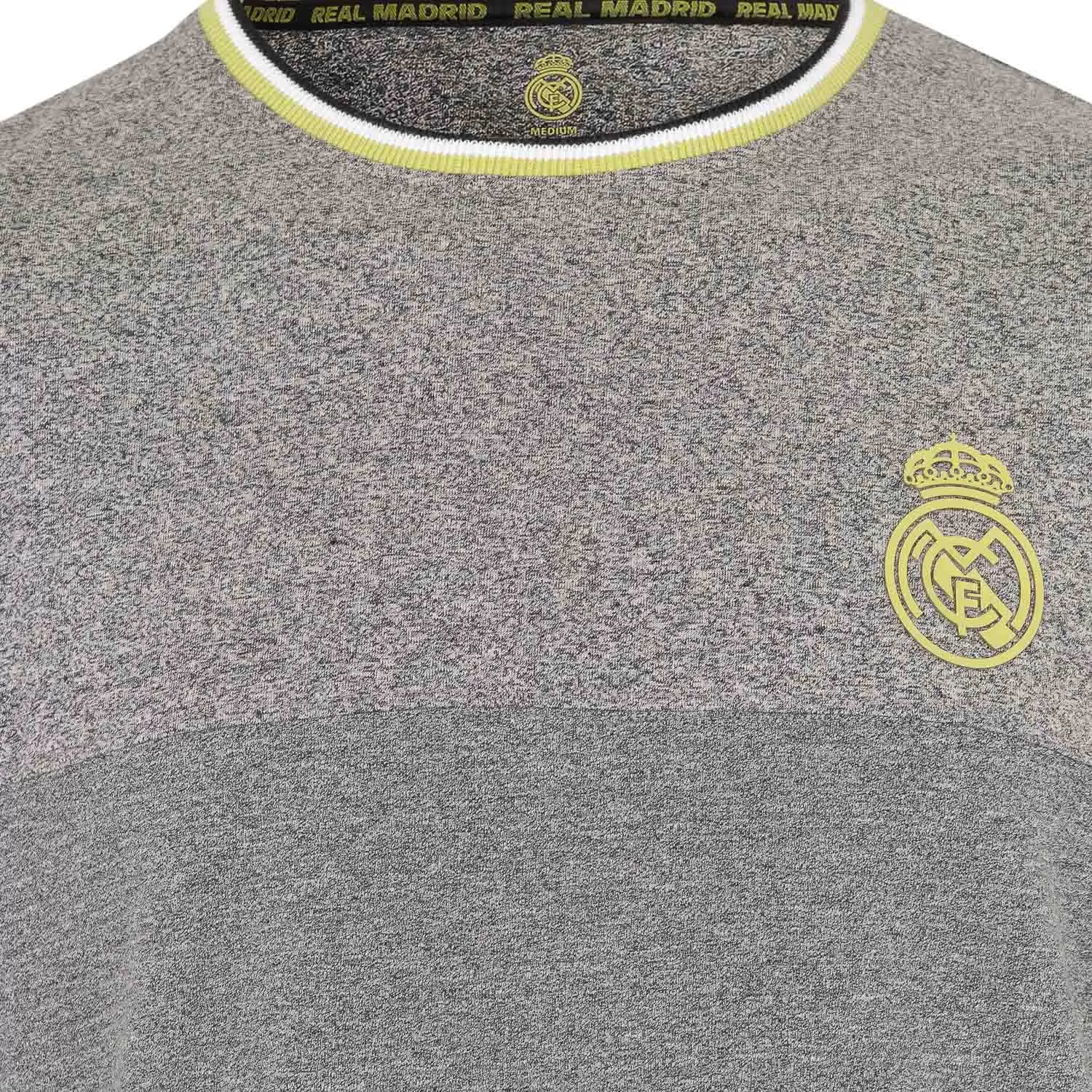 Camiseta Hombre Gris/Lima Real Madrid