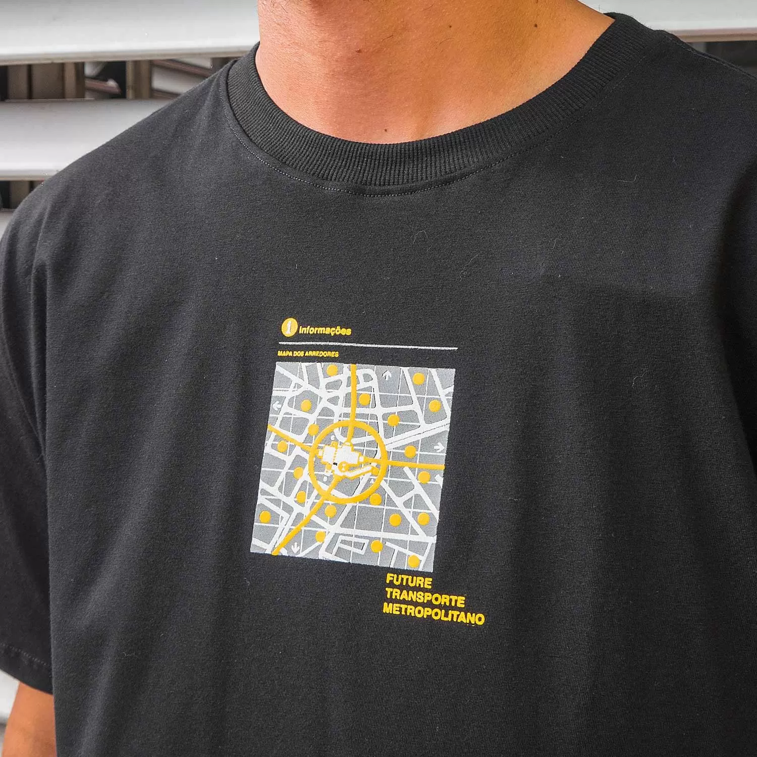 Camiseta Metropolitano Preta