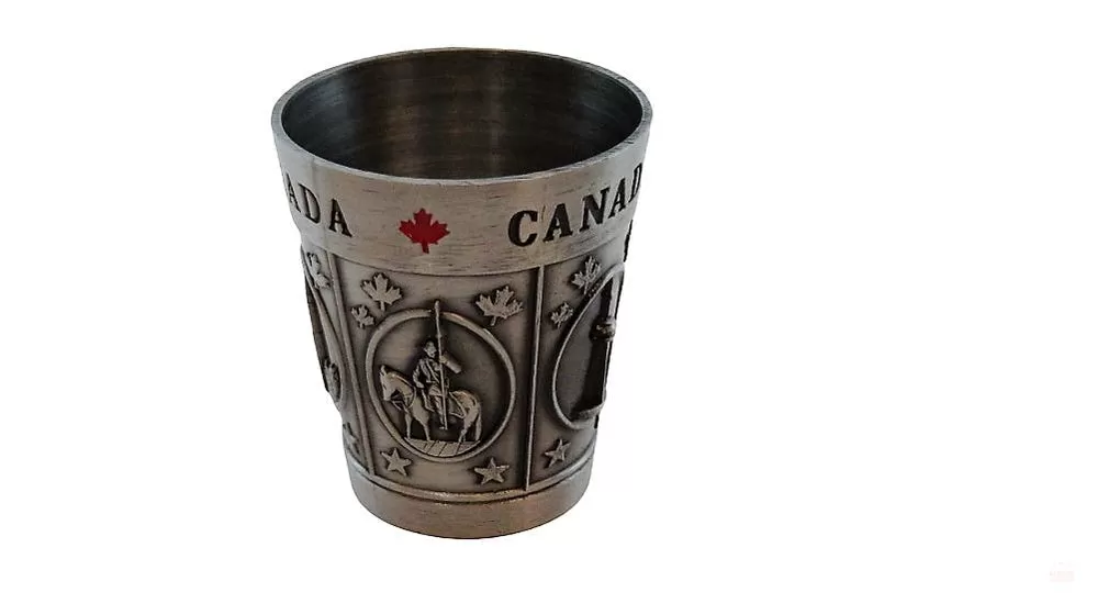 Canada metal Maple Shot glass