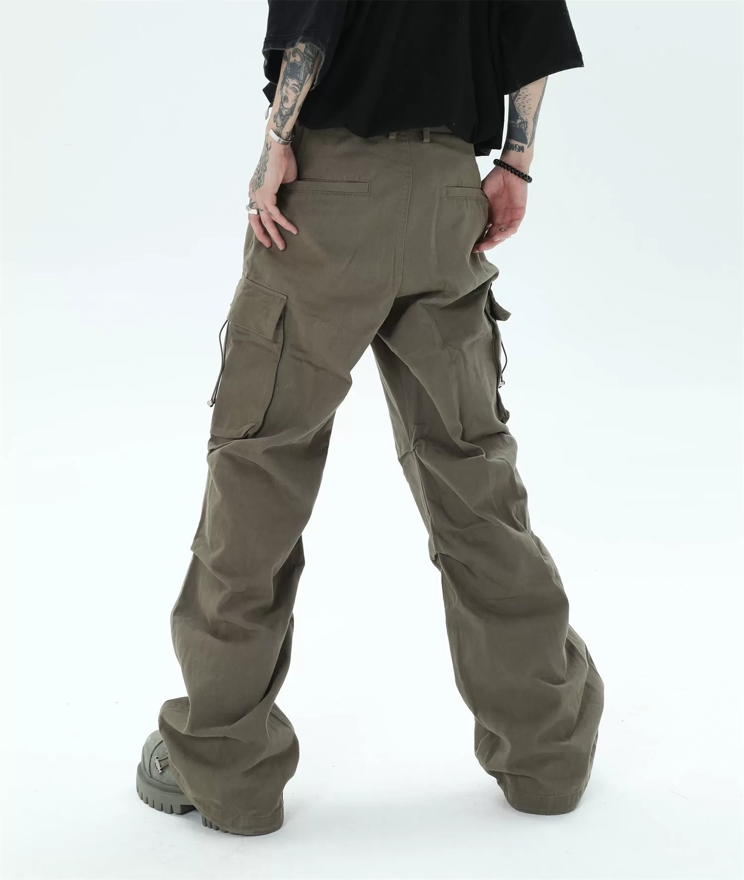 Casual Pleats Cargo Pants