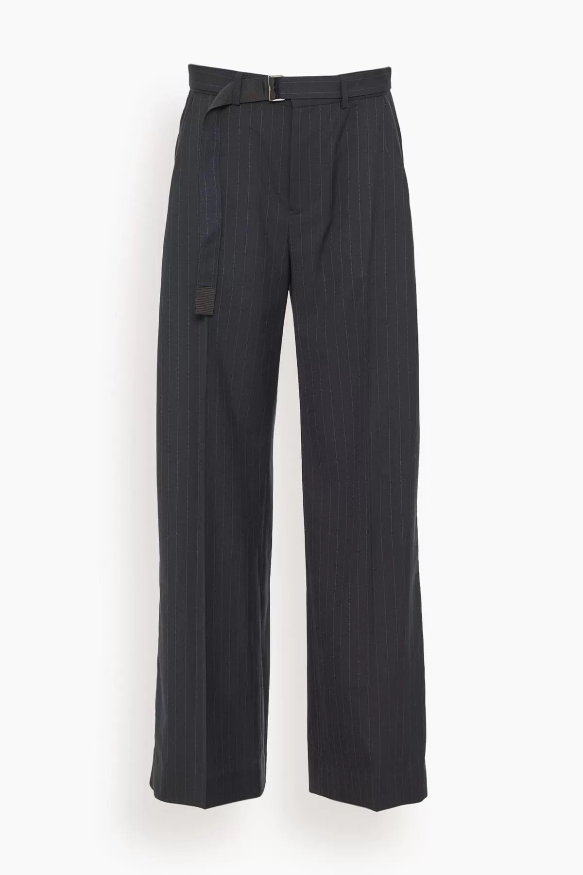 Chalk Stripe Pants in Navy