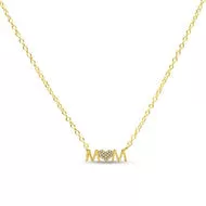 Charm & (Plain) Chain-MOM Simply Stated in Gold