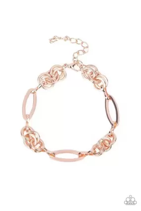 Chic Charmer Rose Gold Bracelet - Paparazzi Accessories