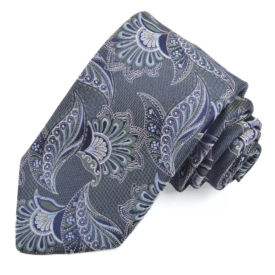 Christian Paul by Sidonio's Silk Woven Jacquard Floral Paisley Neck Tie K39533