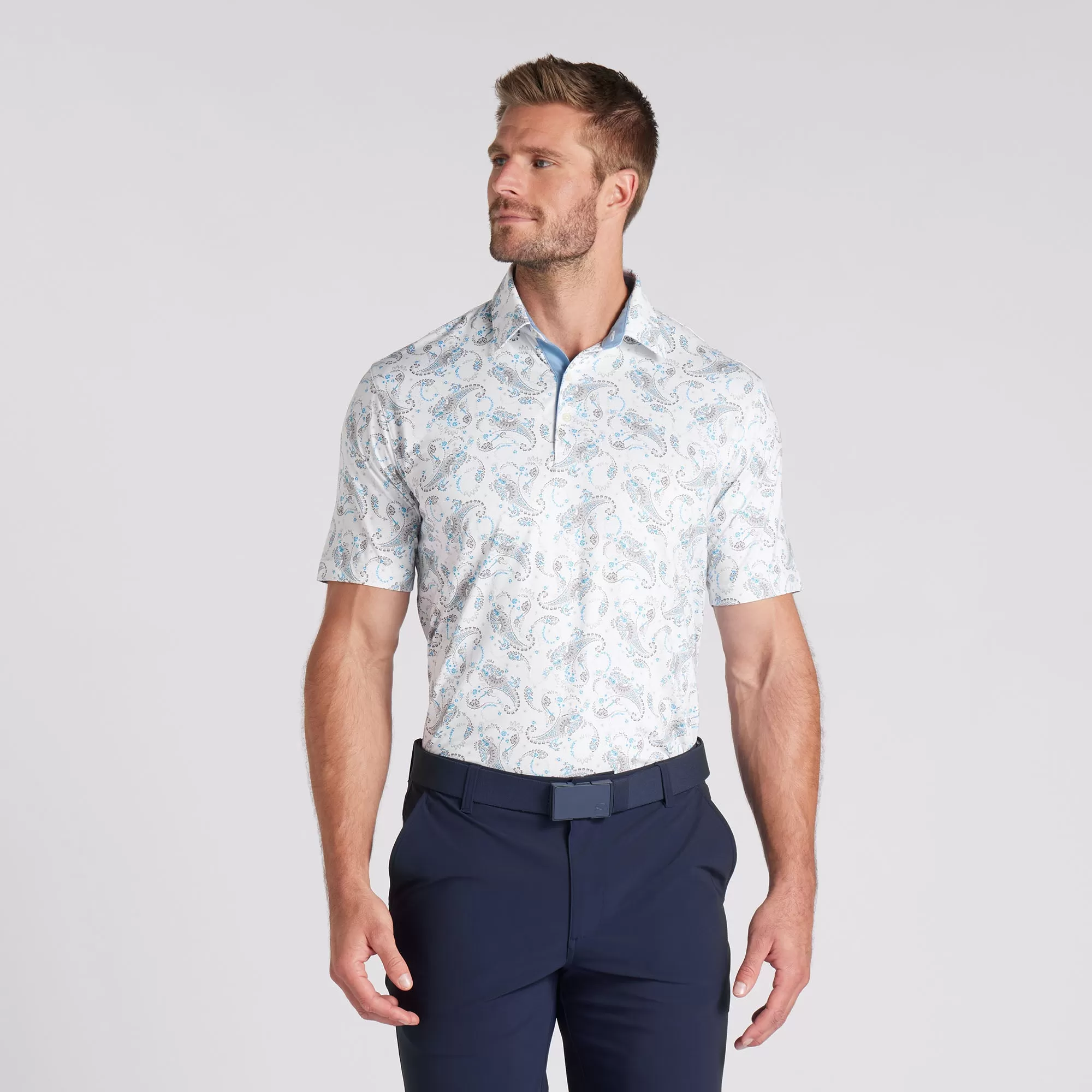 CLOUDSPUN Paisley Golf Polo