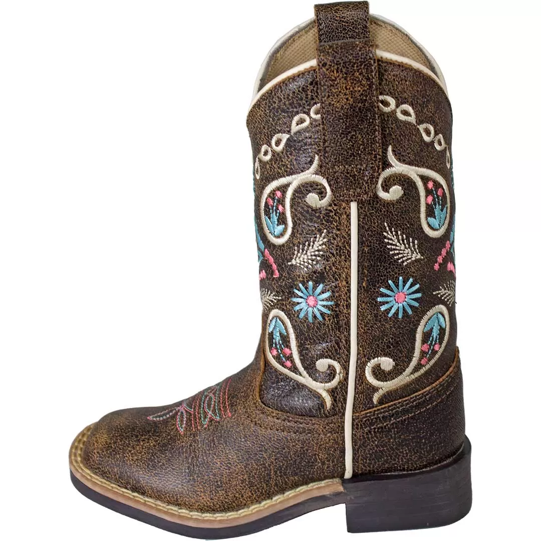 Cowgirl Legend Girls' Paisley Stitched Cowgirl Boots