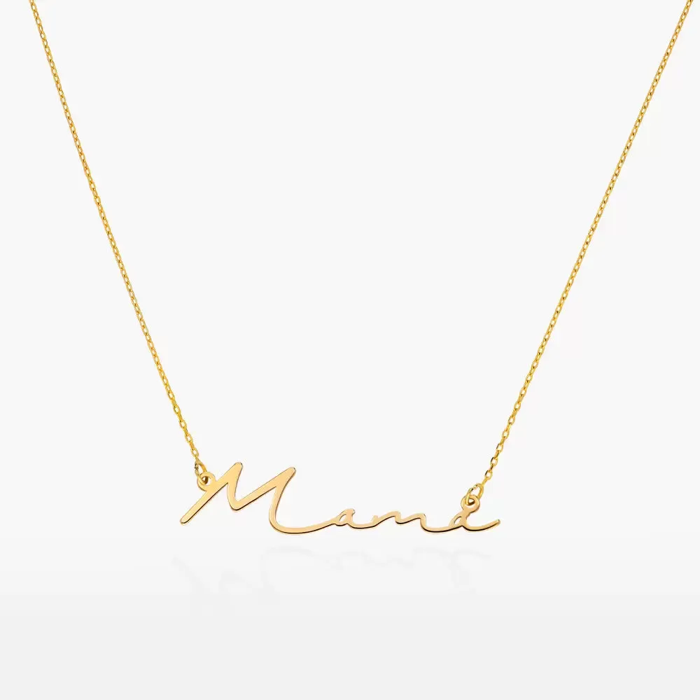 Creative Name Necklace in 14kt Gold Over Sterling Silver