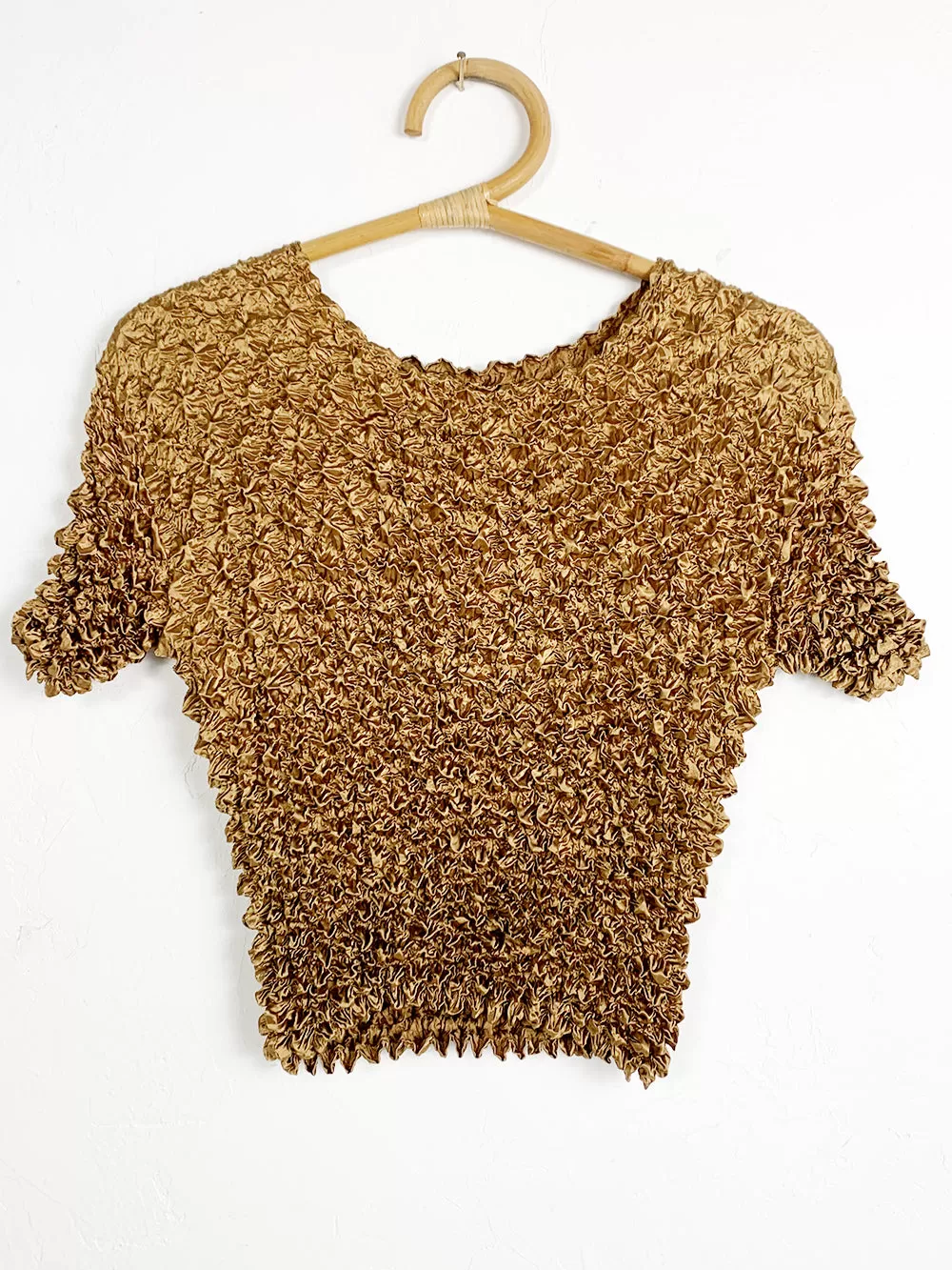 Deep Gold Magic Crinkle Shirt