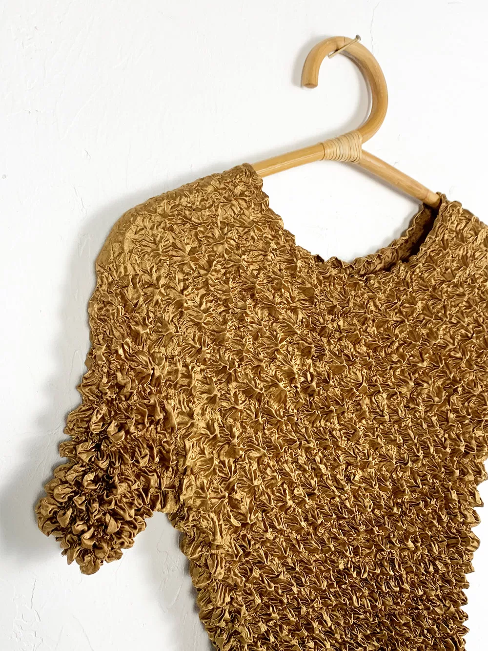 Deep Gold Magic Crinkle Shirt