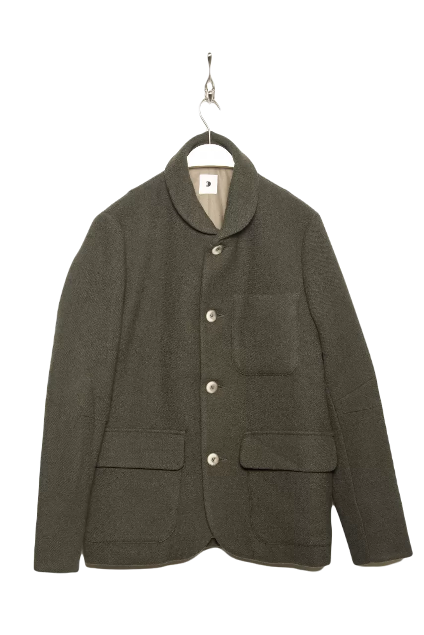 Delikatessen Round Collar Jacket D416/116LM military green