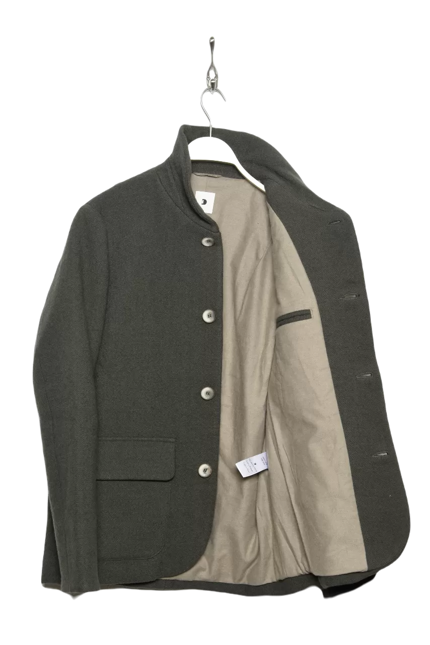 Delikatessen Round Collar Jacket D416/116LM military green