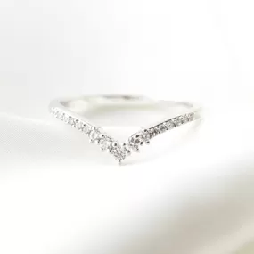 Diamond Crown Hugging Ring