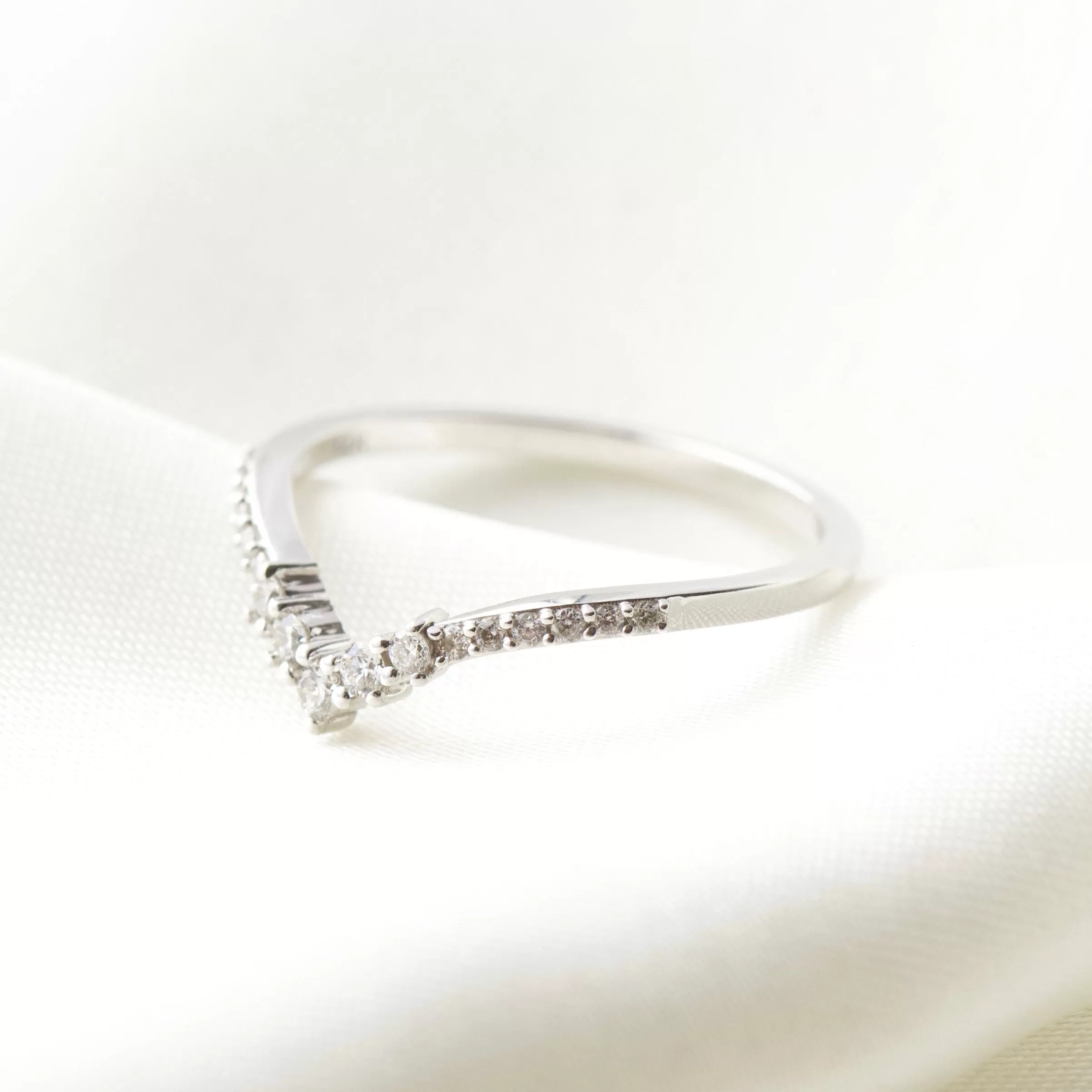 Diamond Crown Hugging Ring