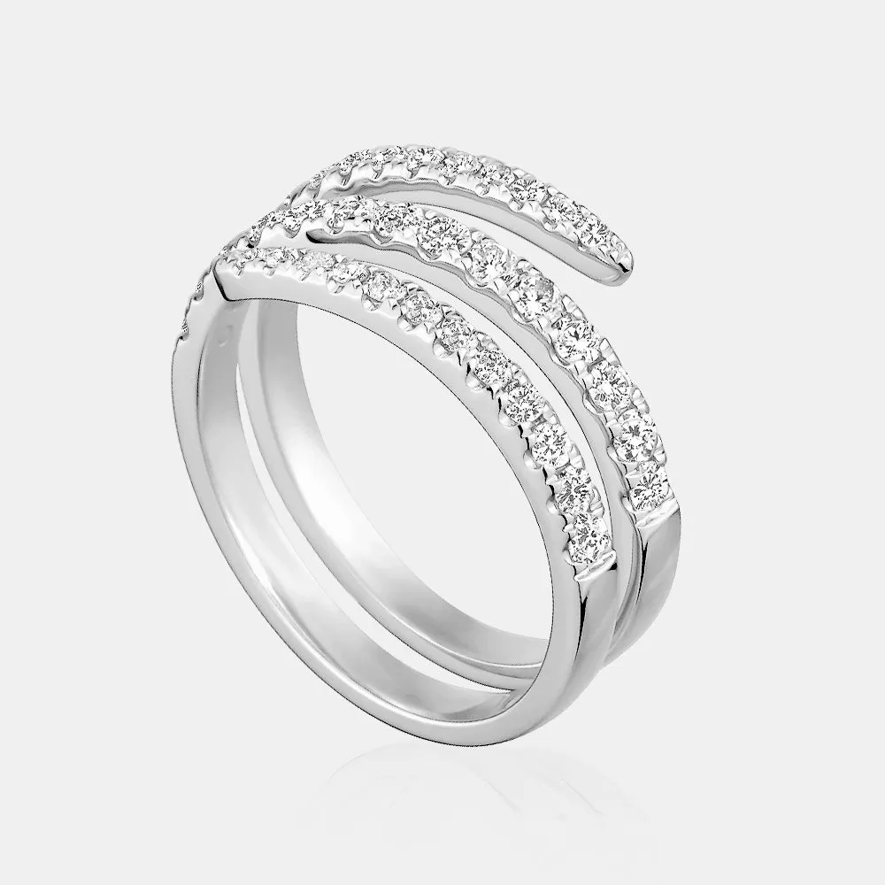 Diamond Spiral Ring