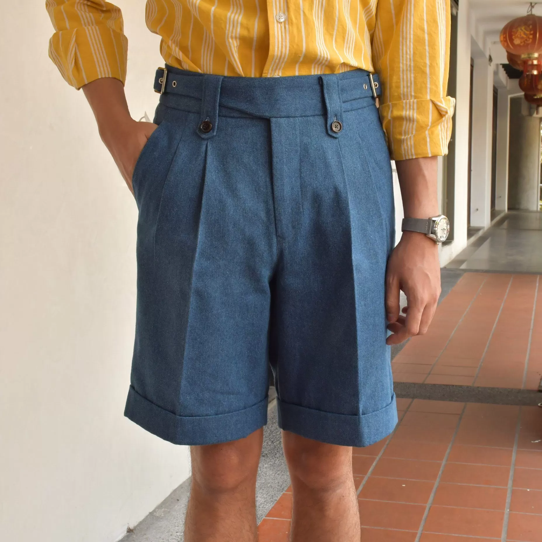 Double Belted Gurkha Shorts