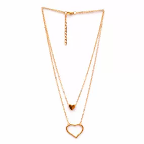 Double Layered Heart Necklace