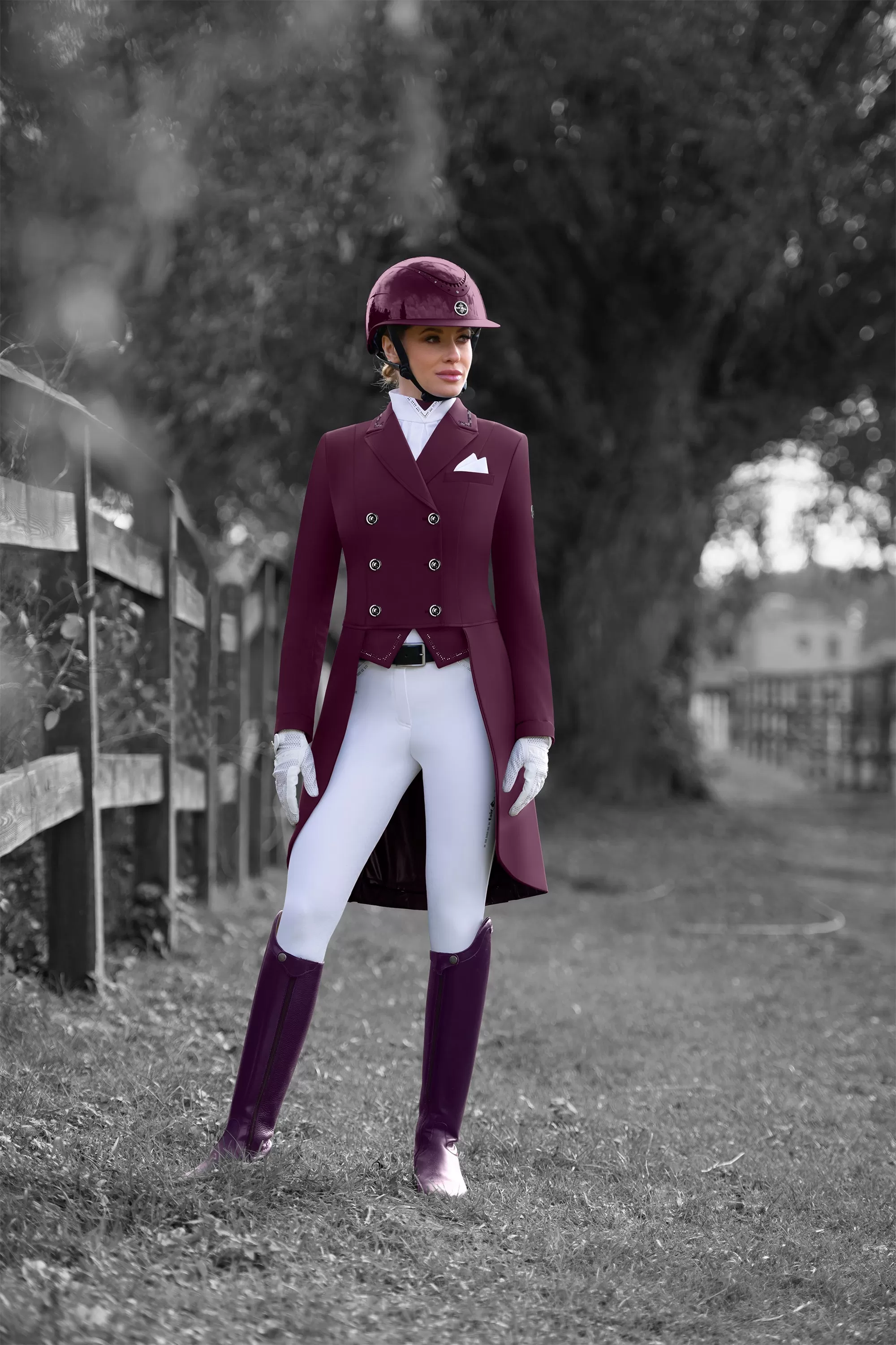 Dressage Tail Coat FP Nadine Royal Berry