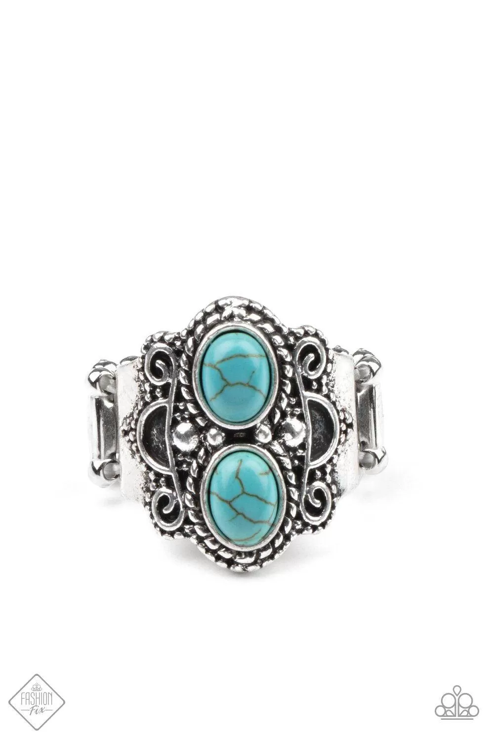 Eco Essence Turquoise Blue Stone Ring - Paparazzi Accessories