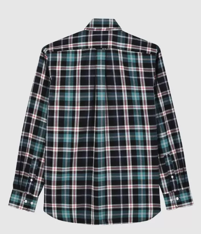 Eden Park Sacrebleus Green Check Shirt Green